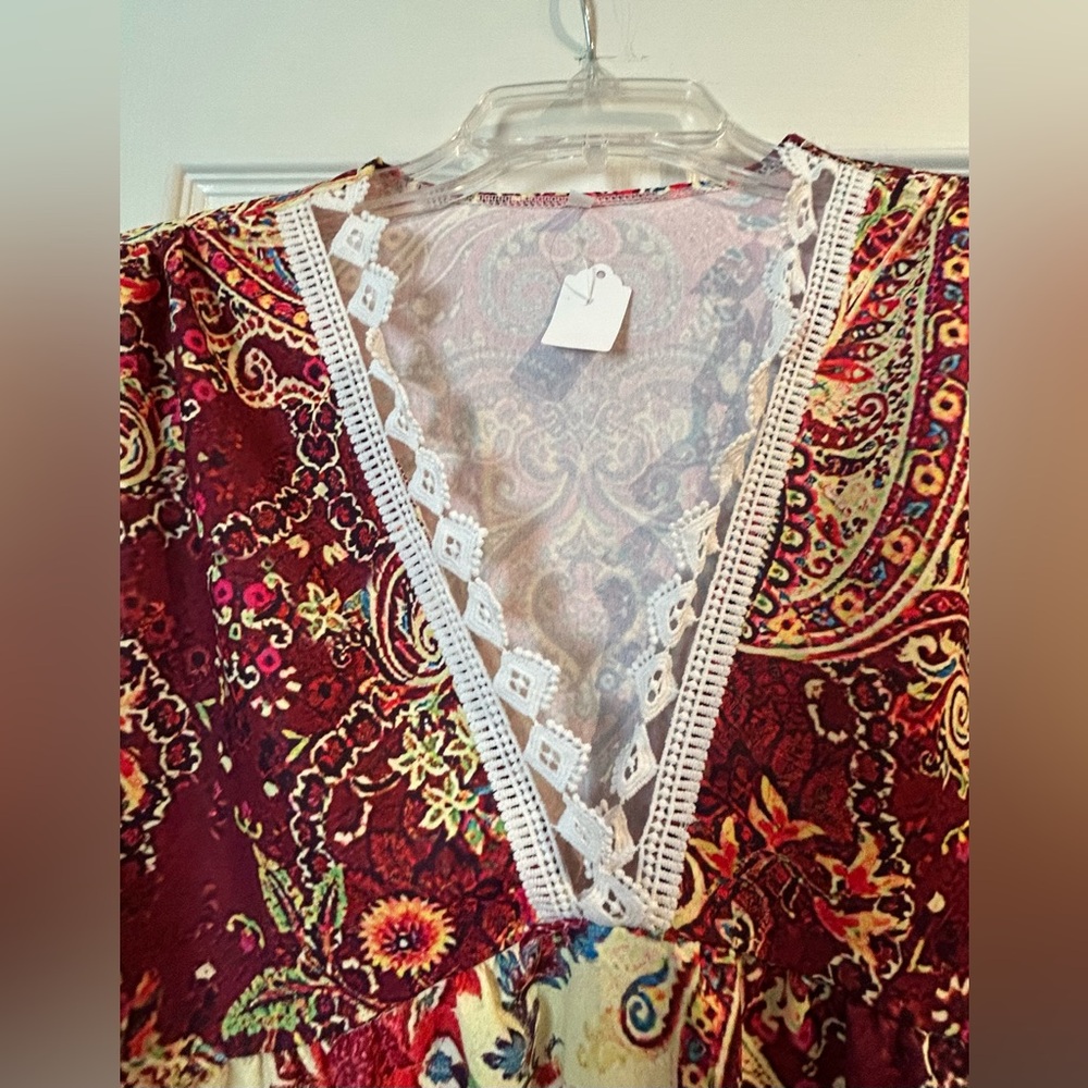 Beautiful Boho Dress Size 12 EUC - Picture 4 of 9